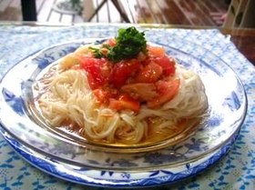 トマツナそうめん